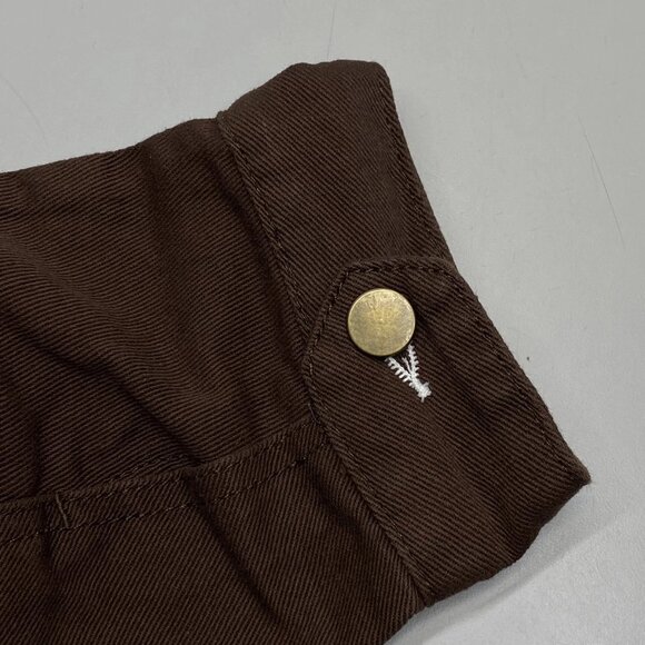 Mechali Men’s Contrast Stitch Worker Jacket Coffee Brown - Picture 6 of 13